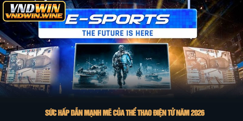 Thể thao điện tử - Đỉnh cao giải trí mới tại VNDWIN 2026 2 Sức hấp dẫn mạnh mẽ của thể thao điện tử năm 2026